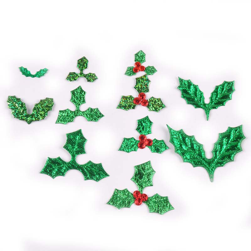 Art Craft Christmas Tree - 100Pcs 25-60mm Christmas Tree Leaves Sticker