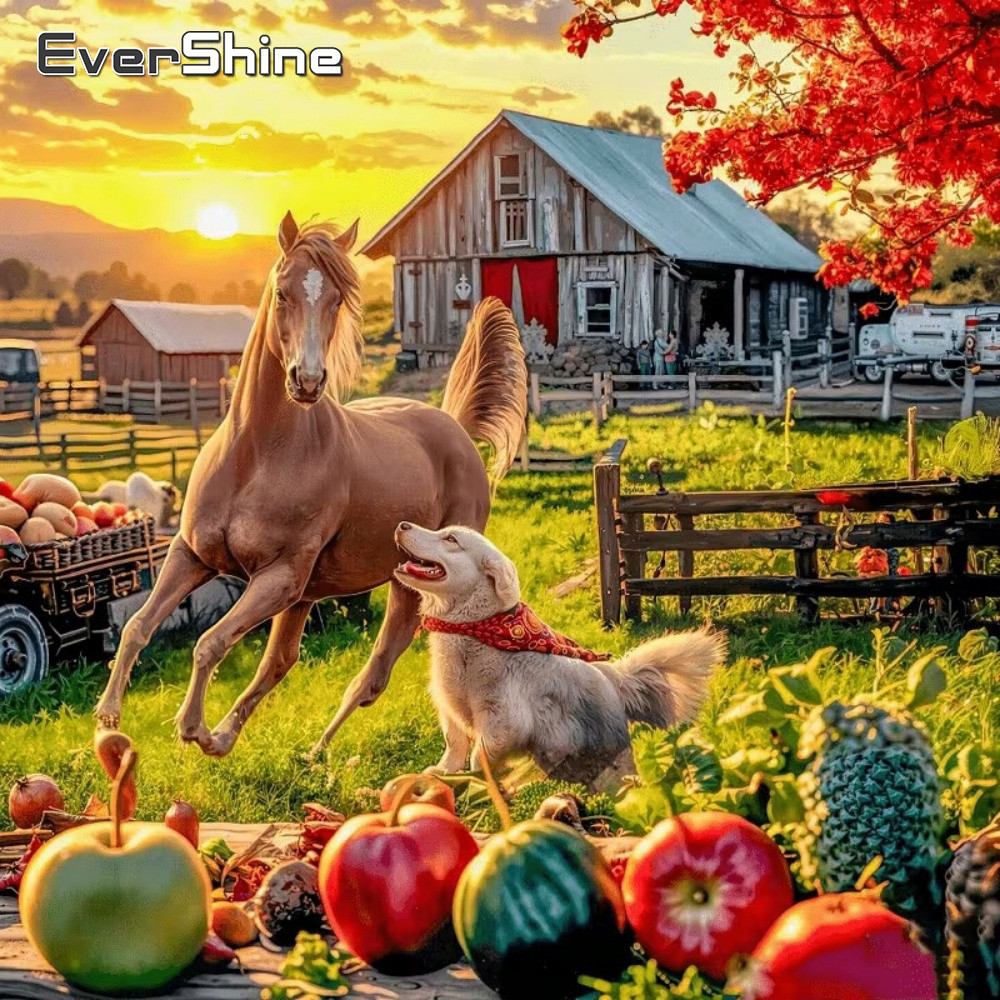 Art Craft Horse - Evershine Animal Diamond Mosaic Horse Full