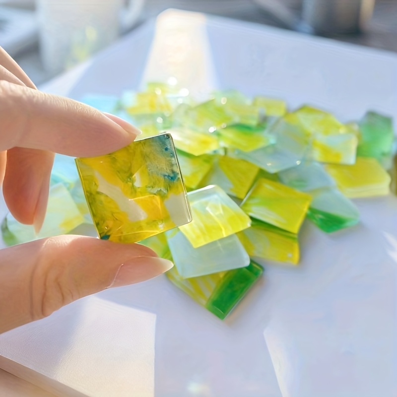 Art Craft Optical - 100g square mosaic pastoral style painted
