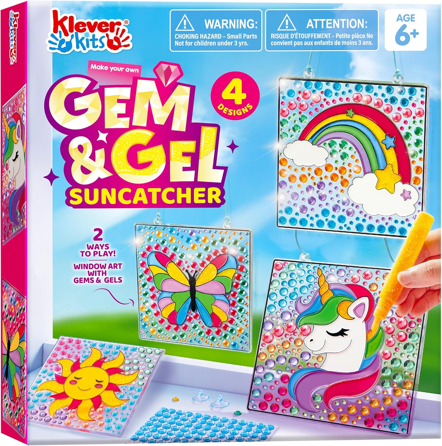 Art Craft Board - JOYFY 4PCS Window Art 2-in-1 Gems