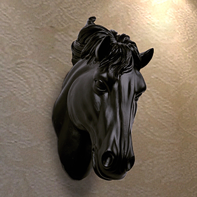 Art Craft Horse - 3D Horses Head Wall Art Resin