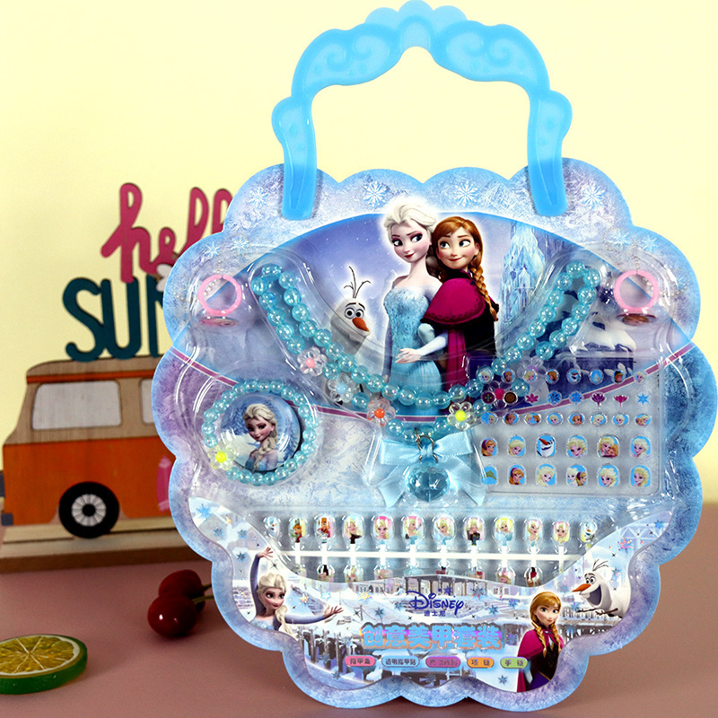 Art Craft Movement - Frozen nail sticker necklace dress-up set,