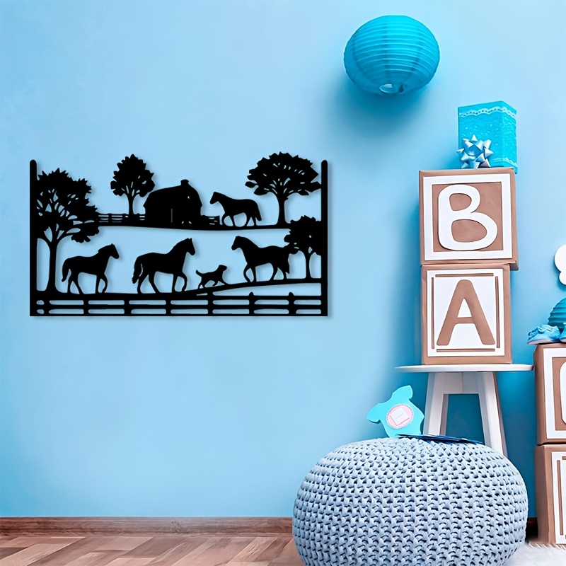 CIFBUY Metal Wall Art Horse Fa - Art Craft Horse ulasan dan harga