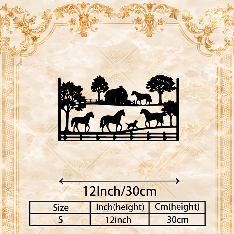 CIFBUY Metal Wall Art Horse Fa - Art Craft Horse ulasan dan harga