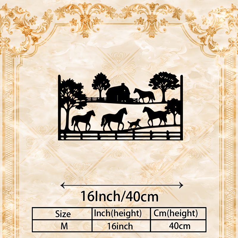 CIFBUY Metal Wall Art Horse Fa - Art Craft Horse ulasan dan harga
