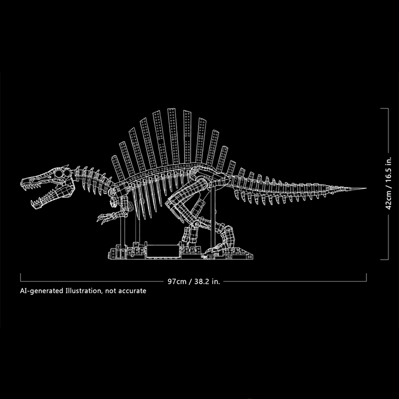 2246pcs MOC Dinosaurs Spinosau - Art Craft Dinosaur ulasan dan harga