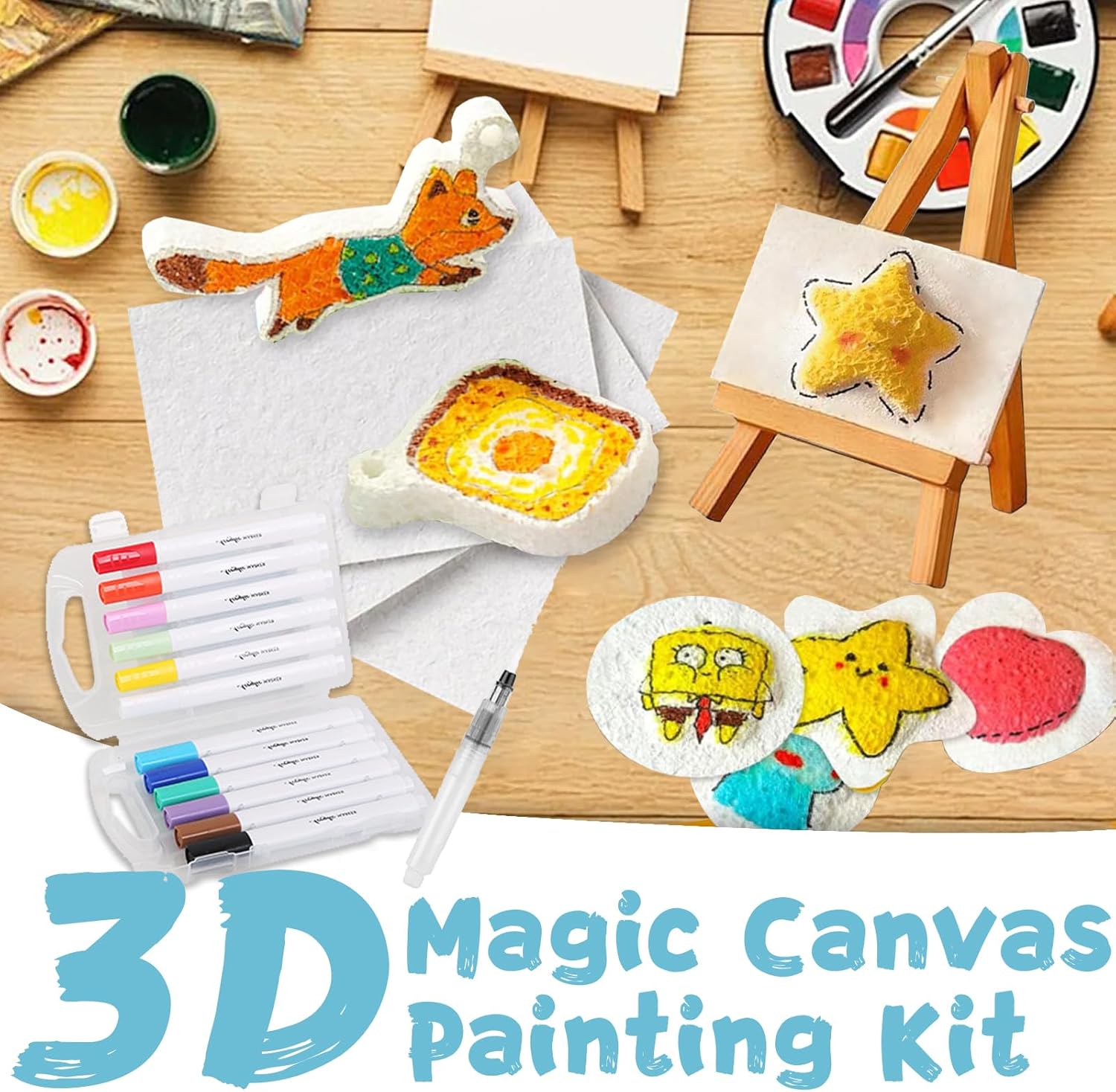 3D Puffy Foam Texture Painting - Art Craft Board ulasan dan harga