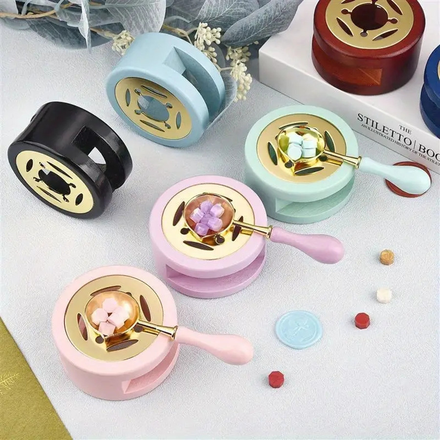 1set Wax Seal Warmer Kit, Wood - Batik Wax Kit ulasan dan harga