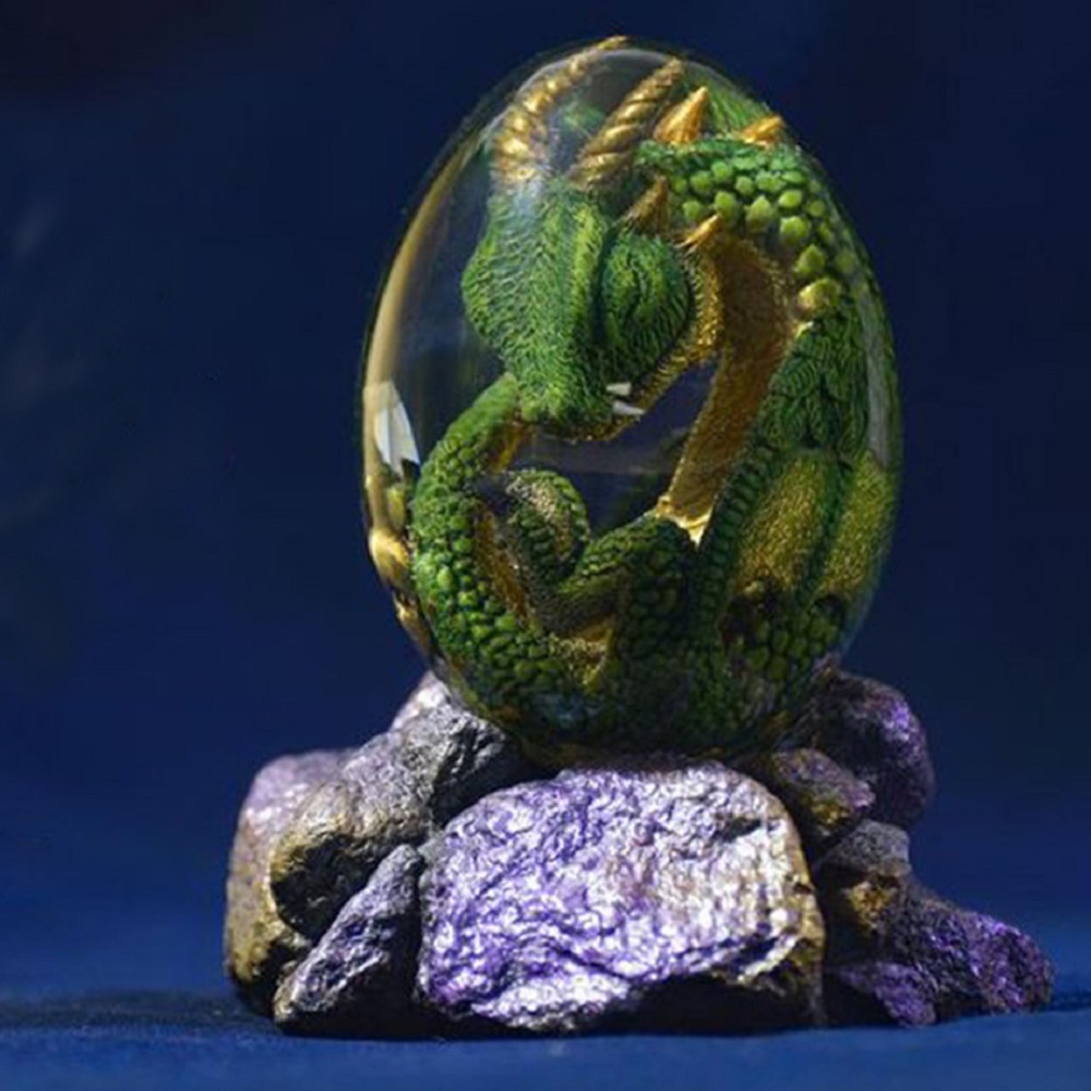 Lava Dragon Egg Statue With St - Art Craft Dinosaur ulasan dan harga