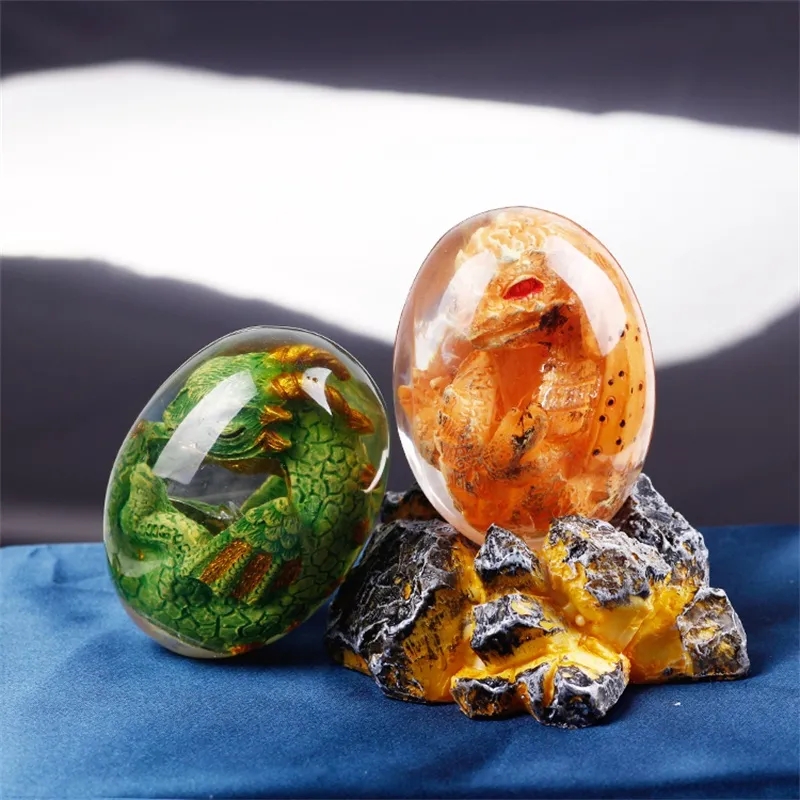 Lava Dragon Egg Statue With St - Art Craft Dinosaur ulasan dan harga
