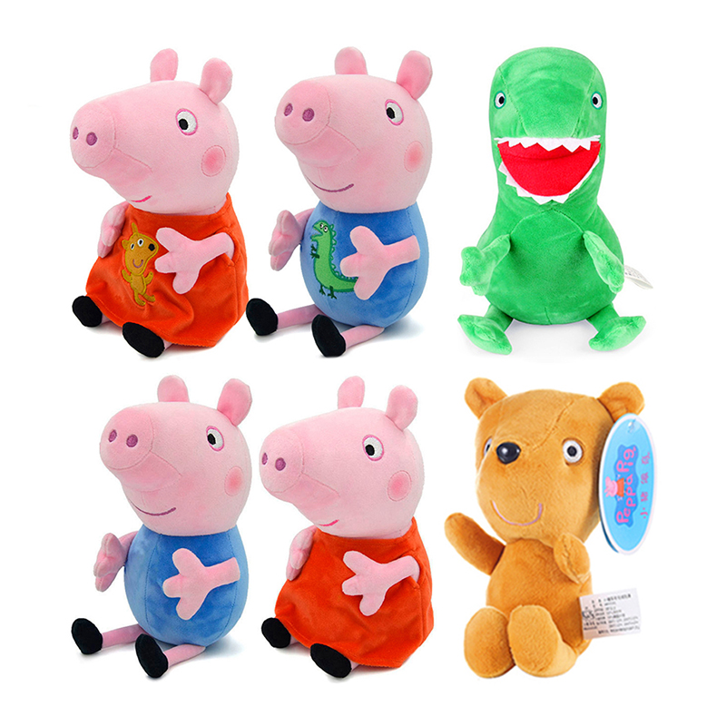 Genuine 19cm Peppa Pig Plush T - Art Craft Dinosaur ulasan dan harga