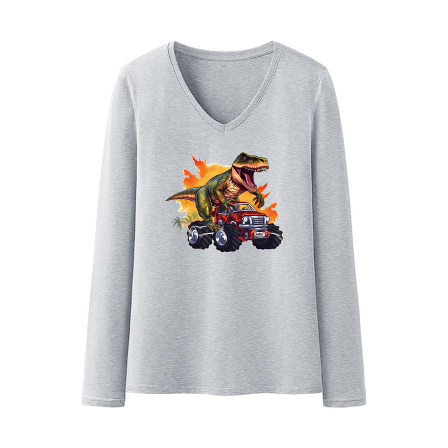 Big Truck Dinosaur Iron On Pat - Art Craft Dinosaur ulasan dan harga