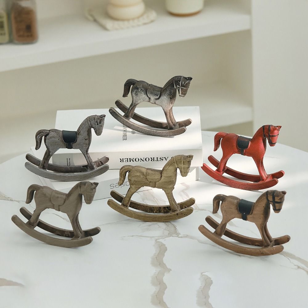 Wooden Horse Wooden Rocking Ho - Art Craft Horse ulasan dan harga