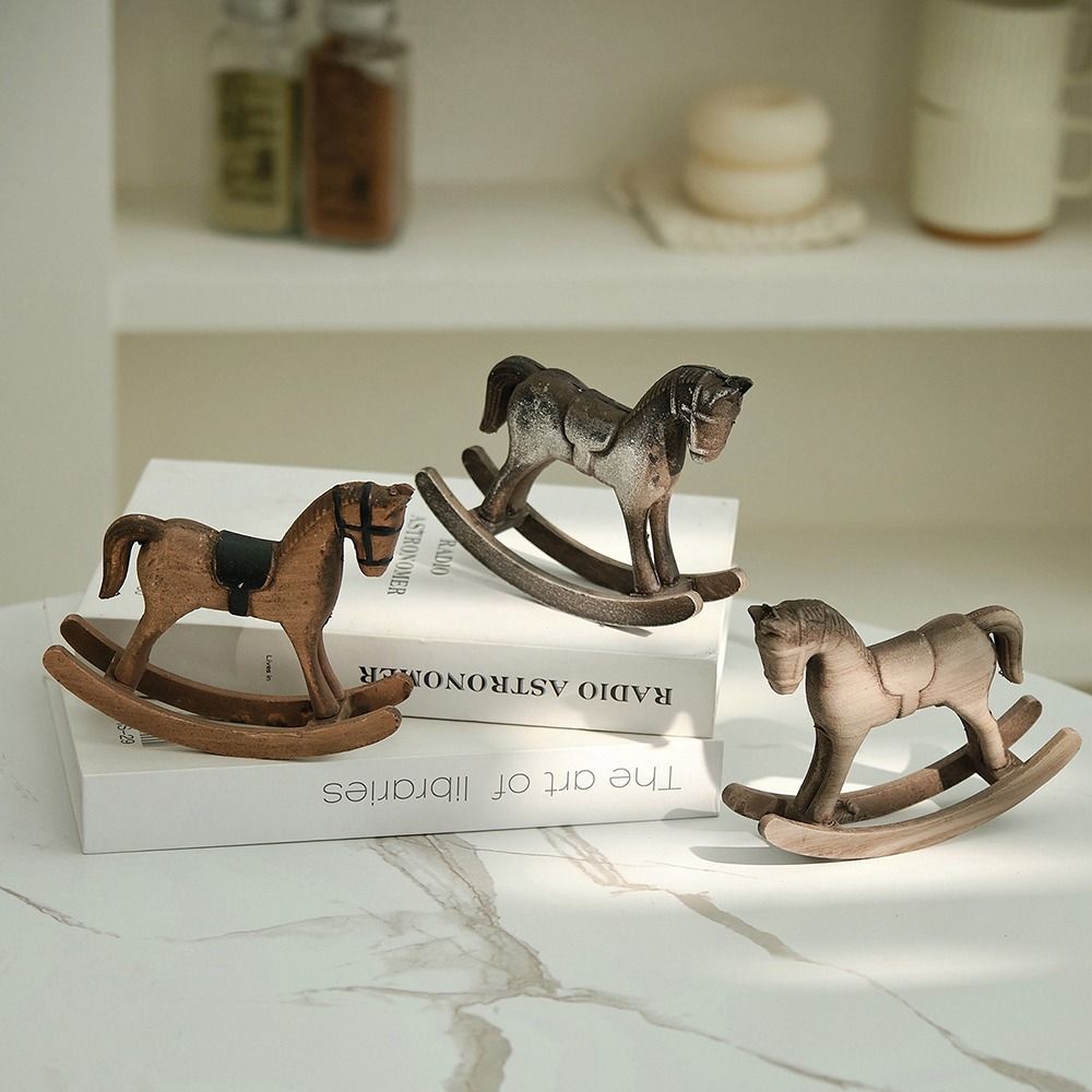 Wooden Horse Wooden Rocking Ho - Art Craft Horse ulasan dan harga