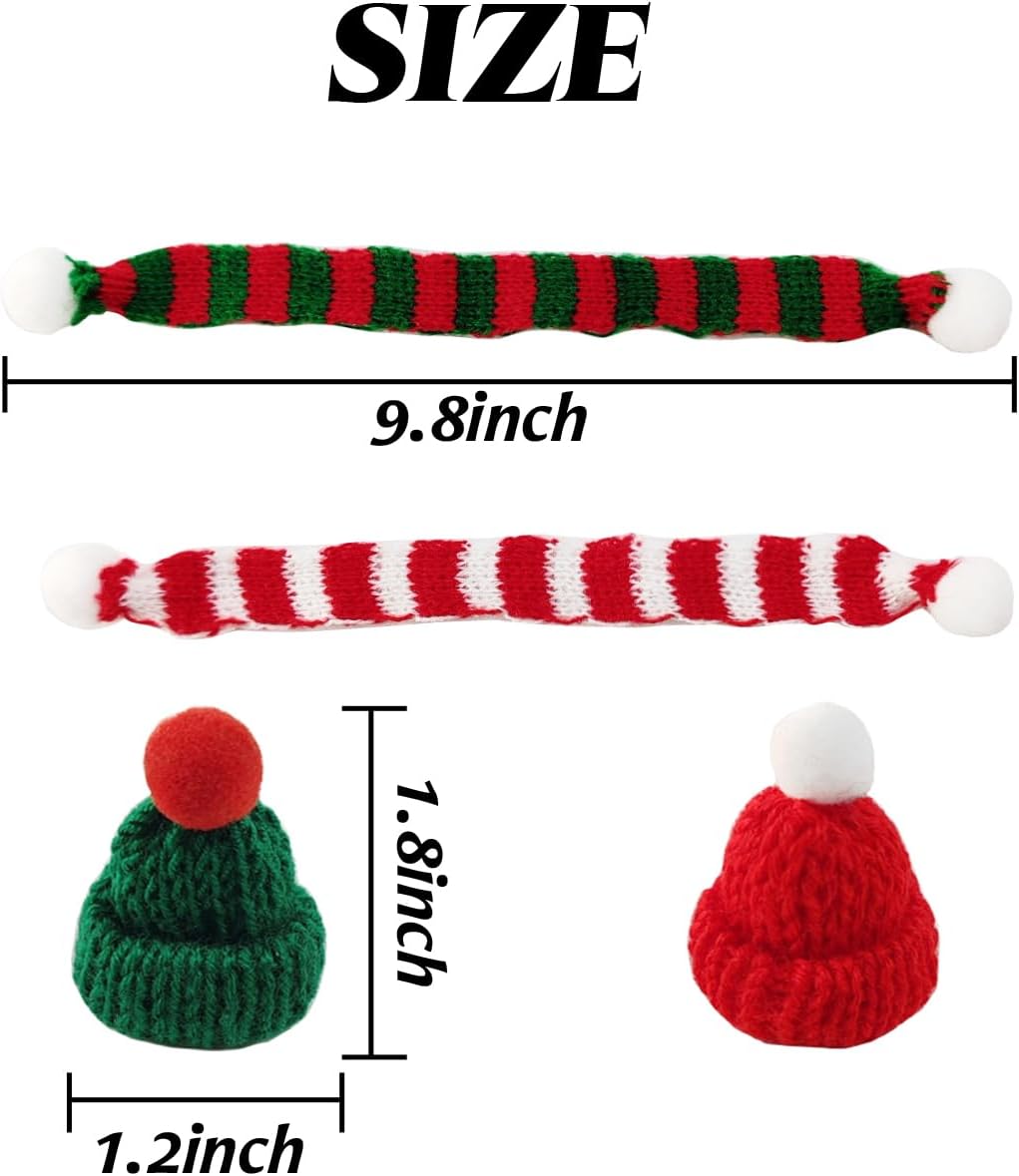 32PCS Mini Knit Hat Mini Chris - Art Craft Christmas Tree ulasan dan harga