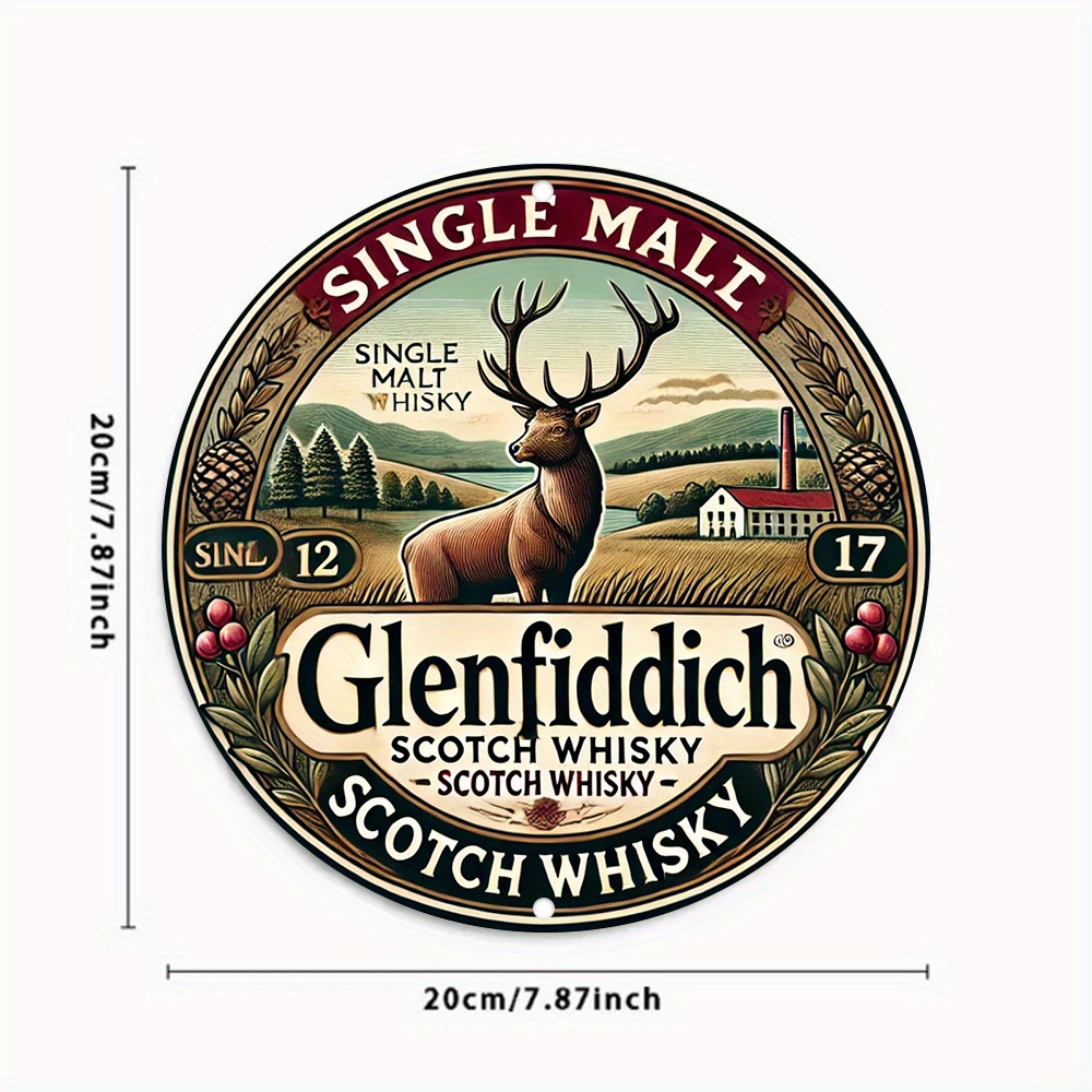 2D flat, Glenfiddich Scotch wh - Art Craft Movement ulasan dan harga