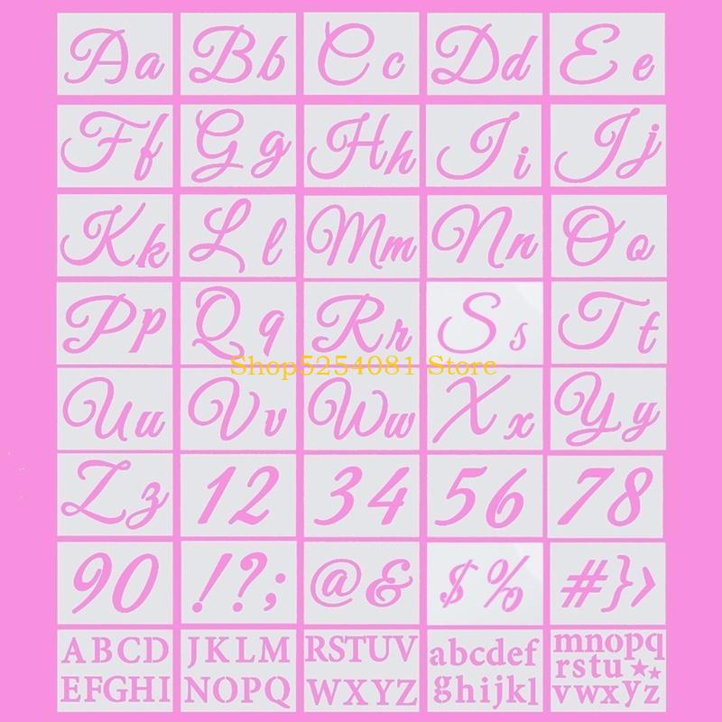 AXYC 40pcs Letter Stencils Reu - Art Craft Description ulasan dan harga