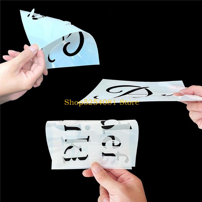 AXYC 40pcs Letter Stencils Reu - Art Craft Description ulasan dan harga