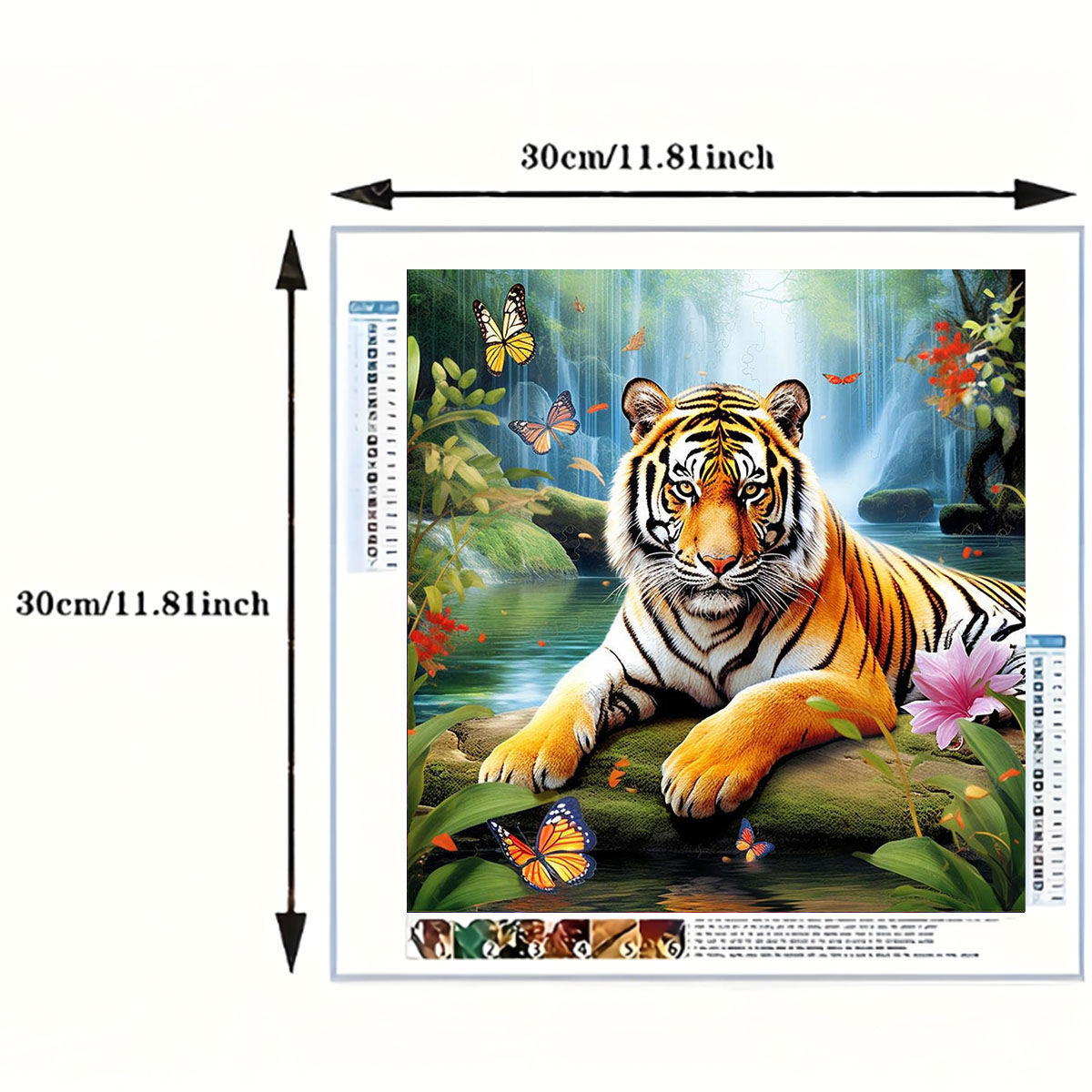 1 Set of Tiger King Diamond Pa - Art Craft Adult ulasan dan harga