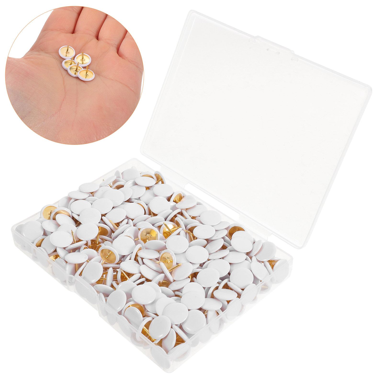400Pcs Flat Head Thumb Tacks P - Art Craft Board ulasan dan harga