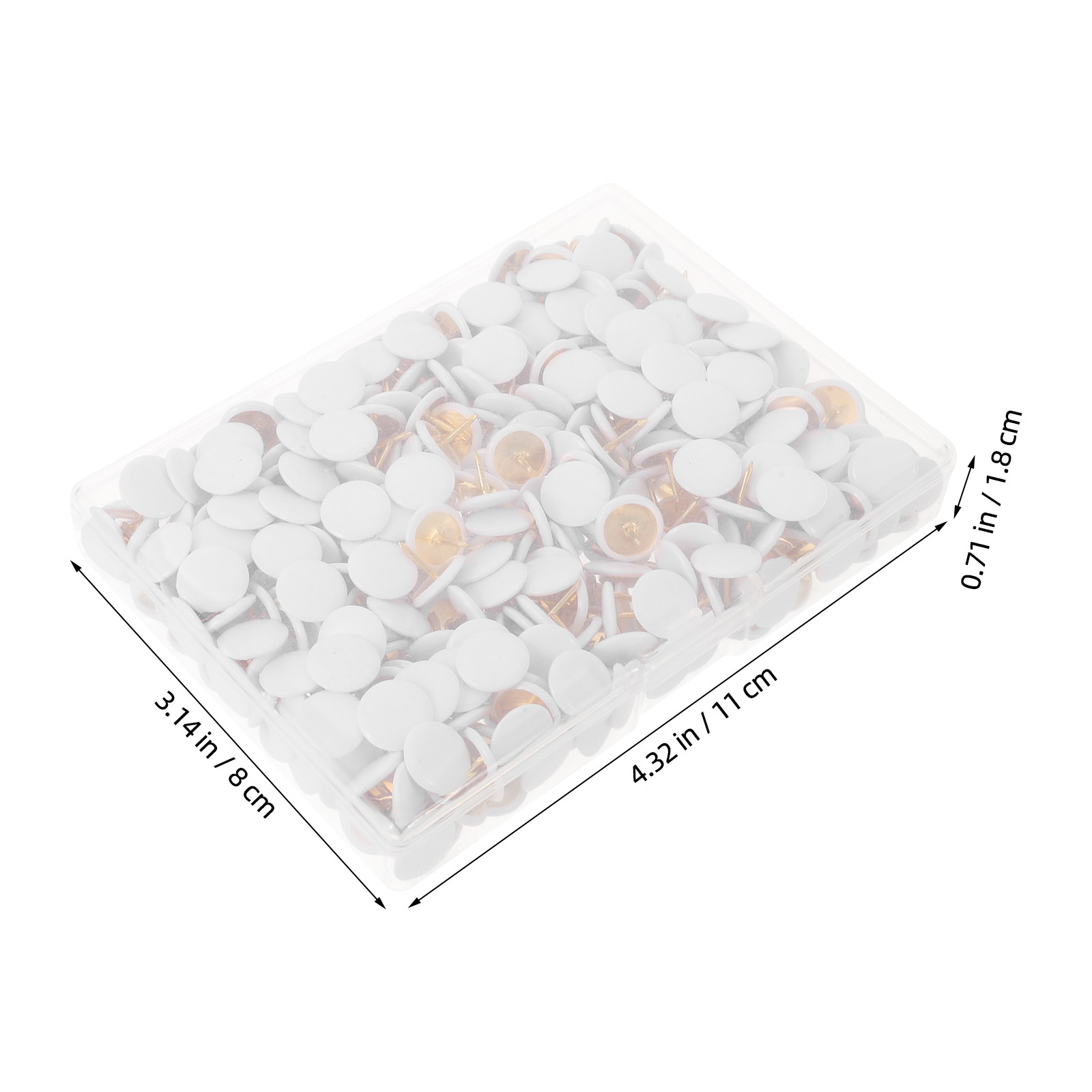 400Pcs Flat Head Thumb Tacks P - Art Craft Board ulasan dan harga