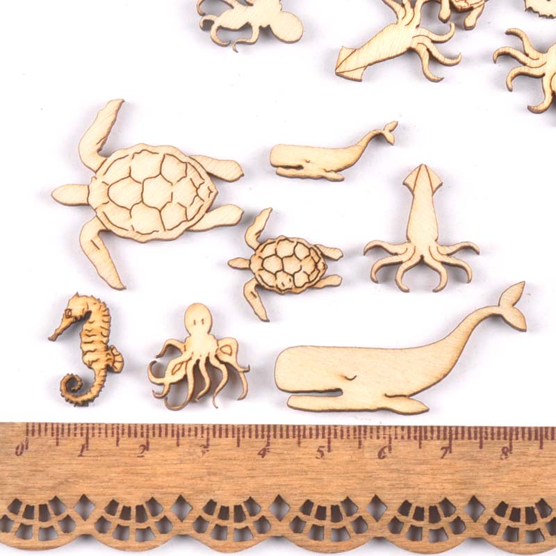20Pcs 25-40mm Sea Turtle/horse - Art Craft Horse ulasan dan harga