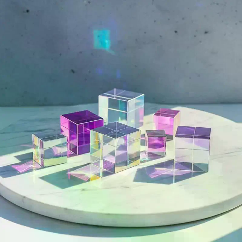 Mini K9 Crystal Prism Cube Opt - Art Craft Optical ulasan dan harga