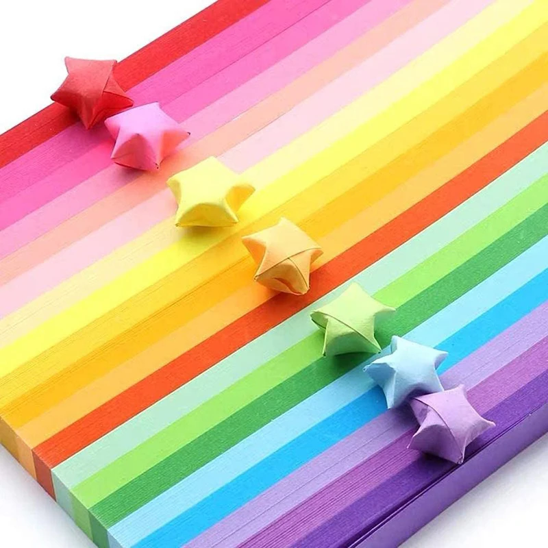 540 Sheets Lucky Origami Stars - Art Craft Halloween ulasan dan harga