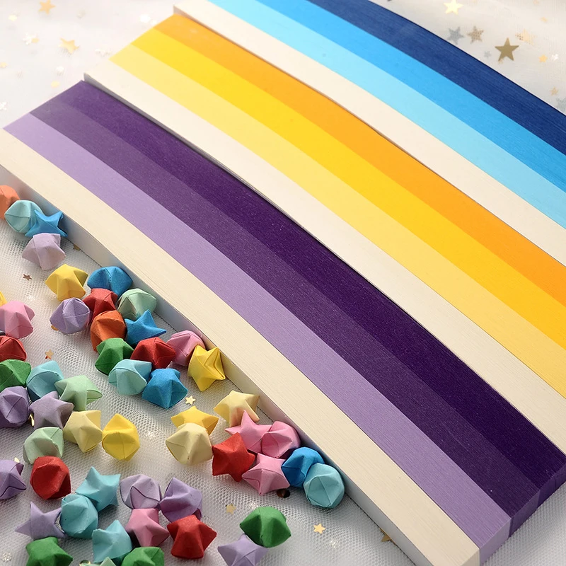 540 Sheets Lucky Origami Stars - Art Craft Halloween ulasan dan harga