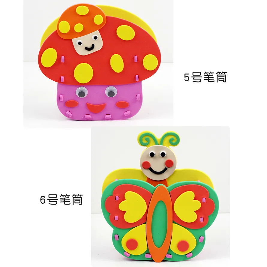 2pcs DIY Cartoon Pen Container - Art Craft For Kindergarten ulasan dan harga