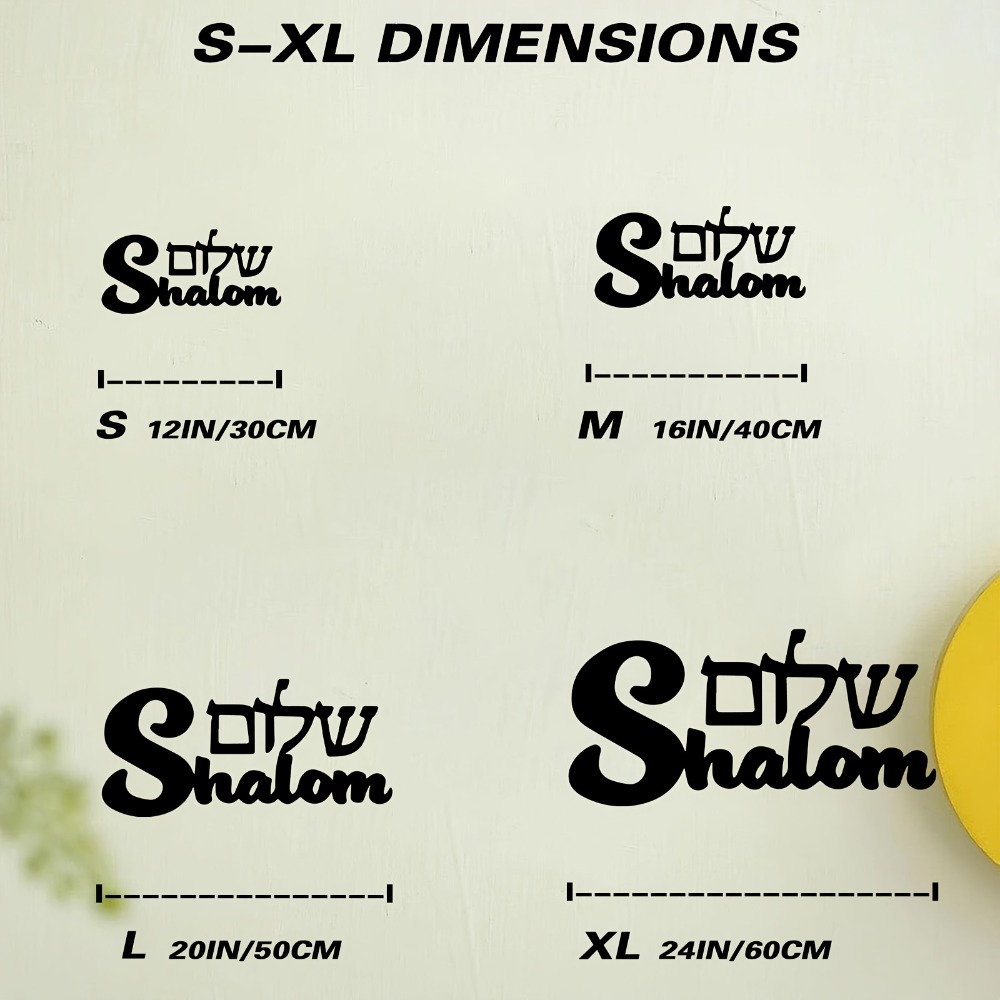 CIFBUY Metal Wall Art Shalom S - Art & Craft Paper For Kids ulasan dan harga