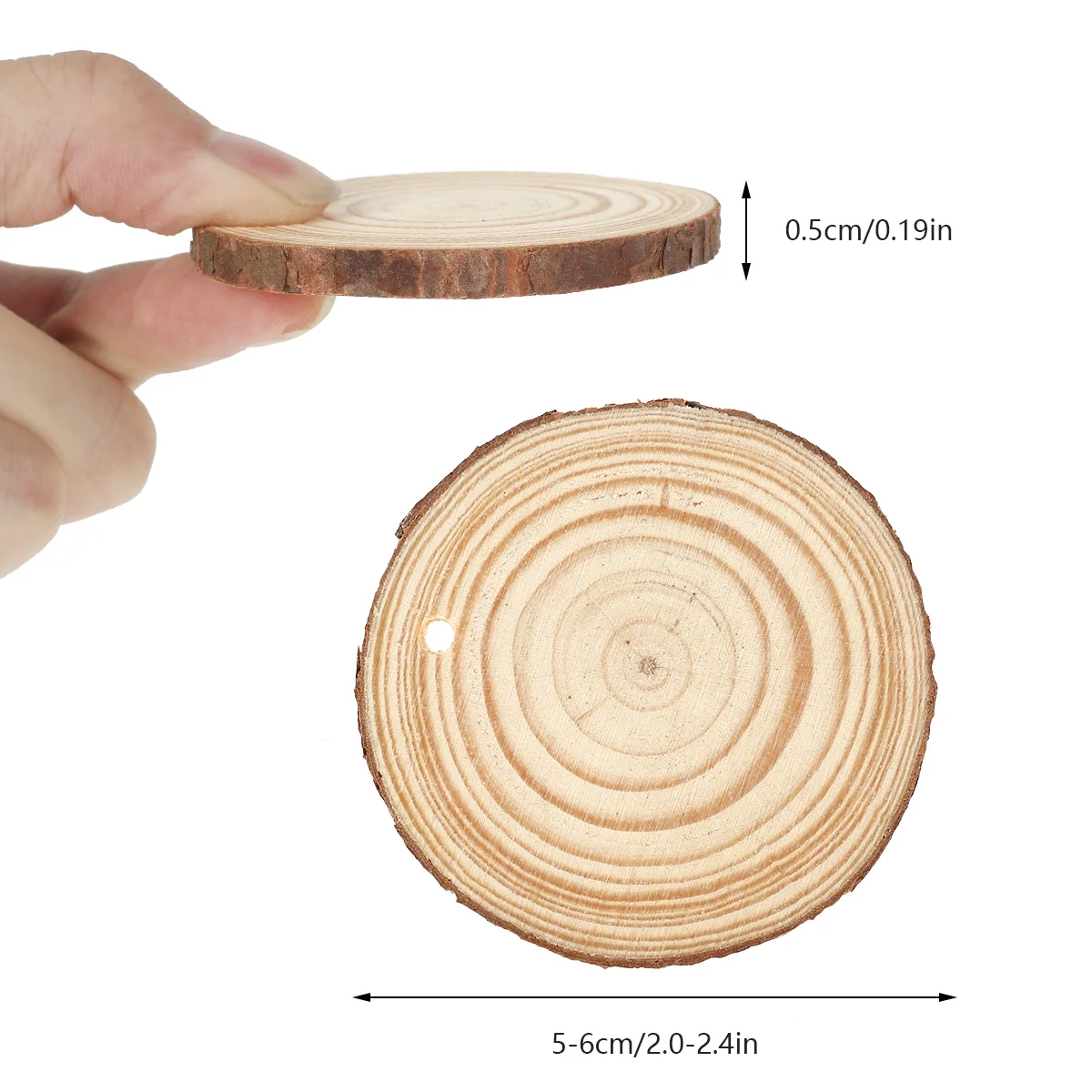 30pcs Natural Wood Slices Craf - Art Craft Christmas Tree ulasan dan harga