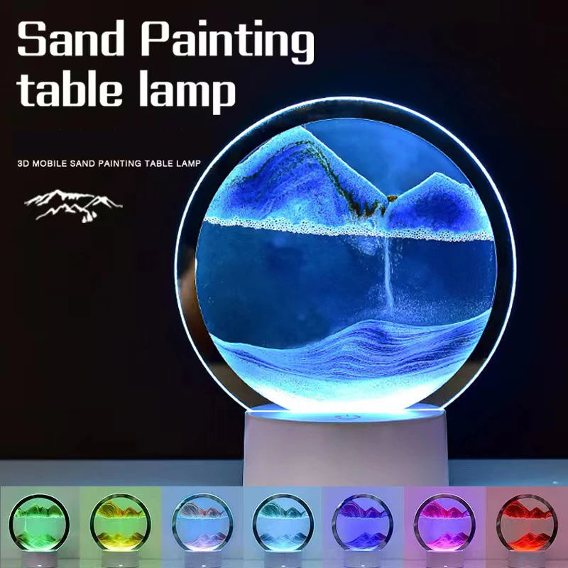 LED 16 Colors 3D Sandscape Lam - Art Craft Movement ulasan dan harga