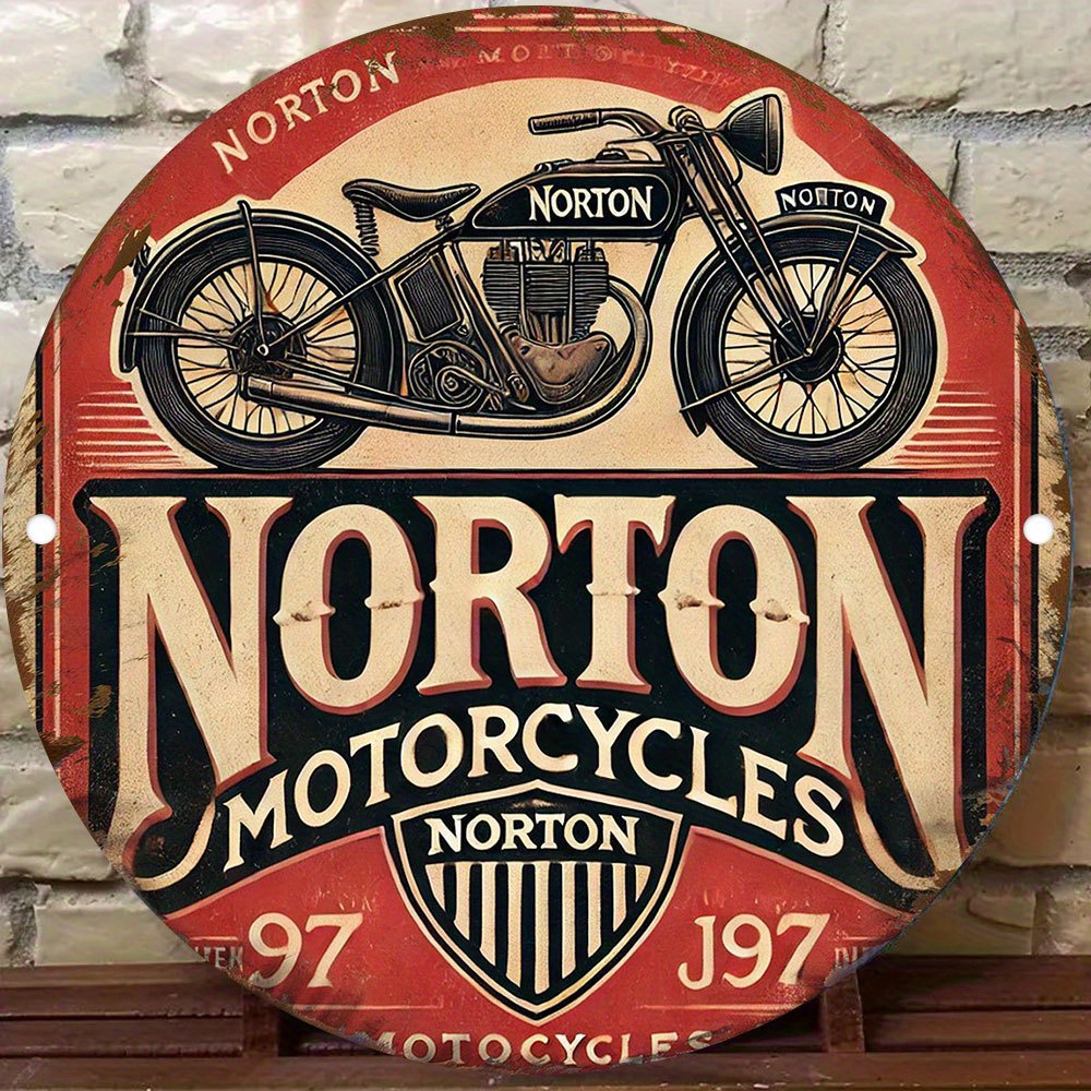 2D flat 1pc retro NORTON Motor - Art Craft Movement ulasan dan harga