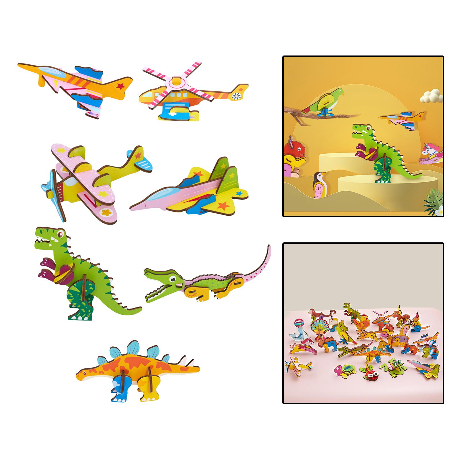 3D Cartoon Wooden Insert Puzzl - Art Craft For Kindergarten ulasan dan harga