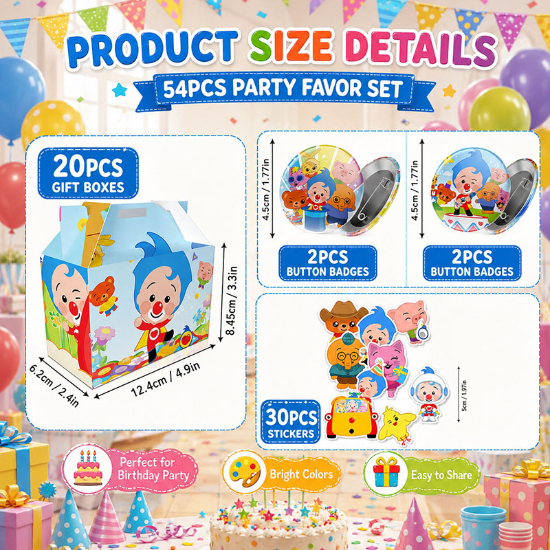 Clown Cartoon Pattern Paper Bo - Art Craft Halloween ulasan dan harga