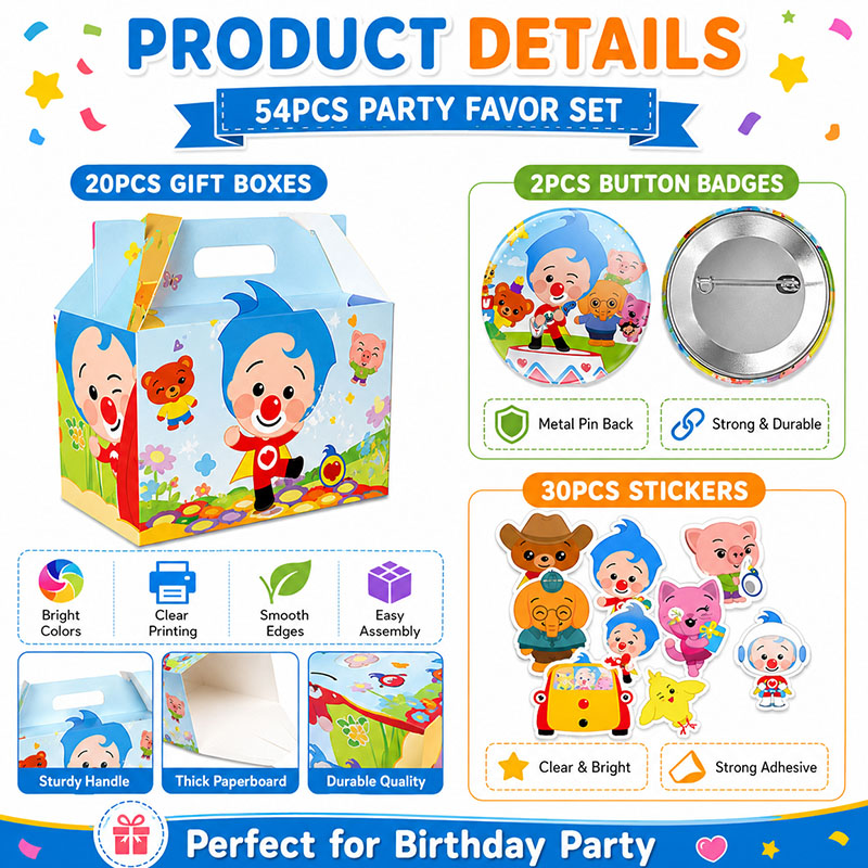 Clown Cartoon Pattern Paper Bo - Art Craft Halloween ulasan dan harga