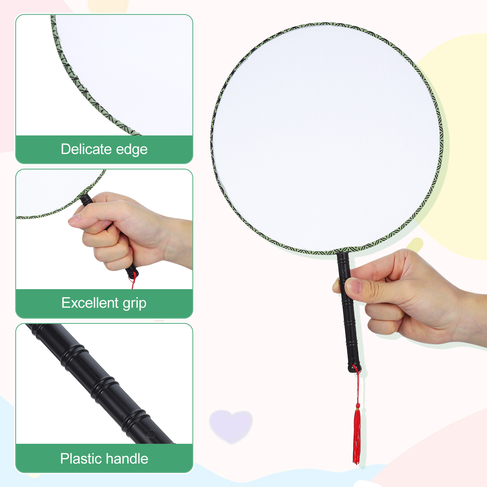 10Pcs Blank Fan for Painting a - Art Craft For Kindergarten ulasan dan harga
