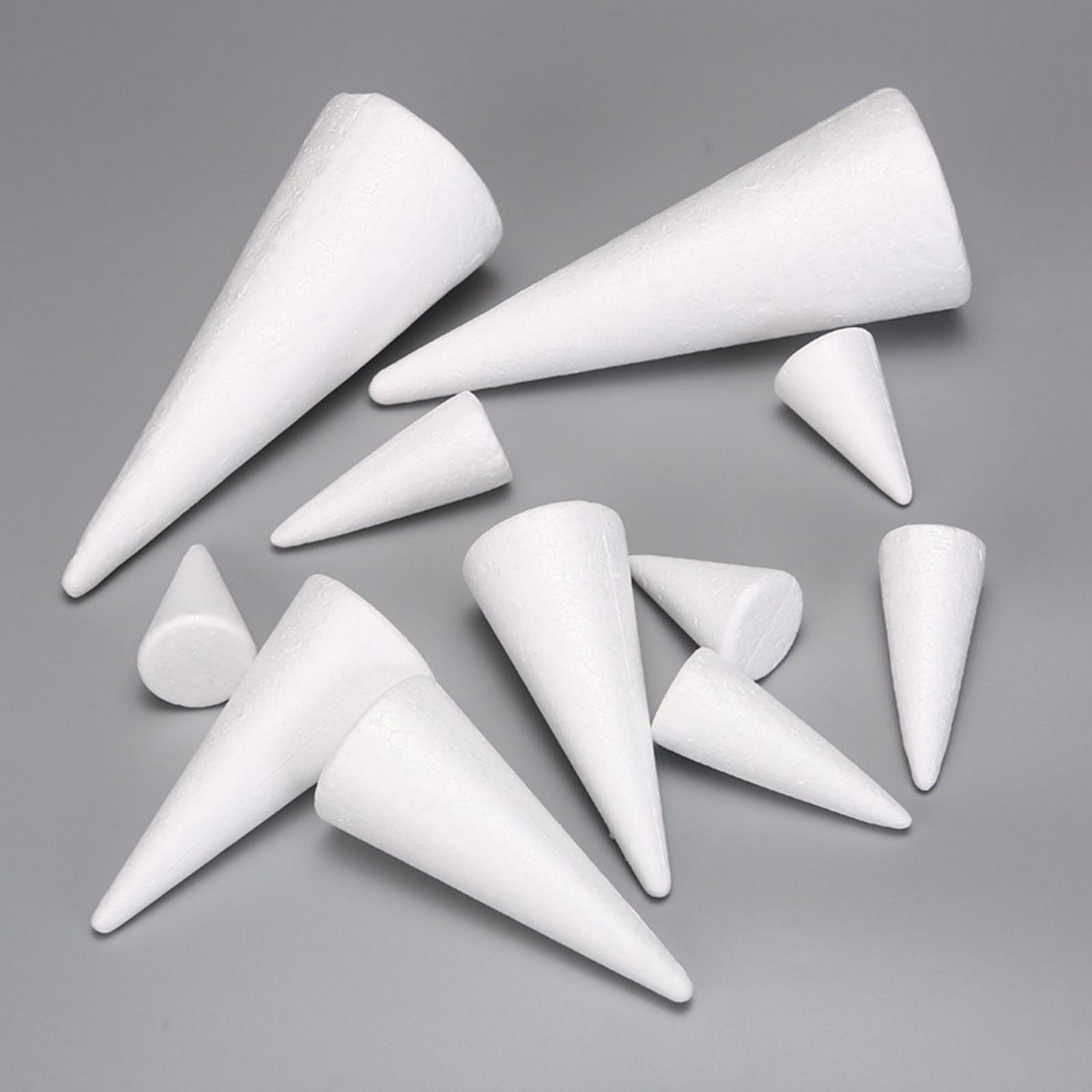 15Pcs Craft Foam Cones White P - Art Craft Christmas Tree ulasan dan harga