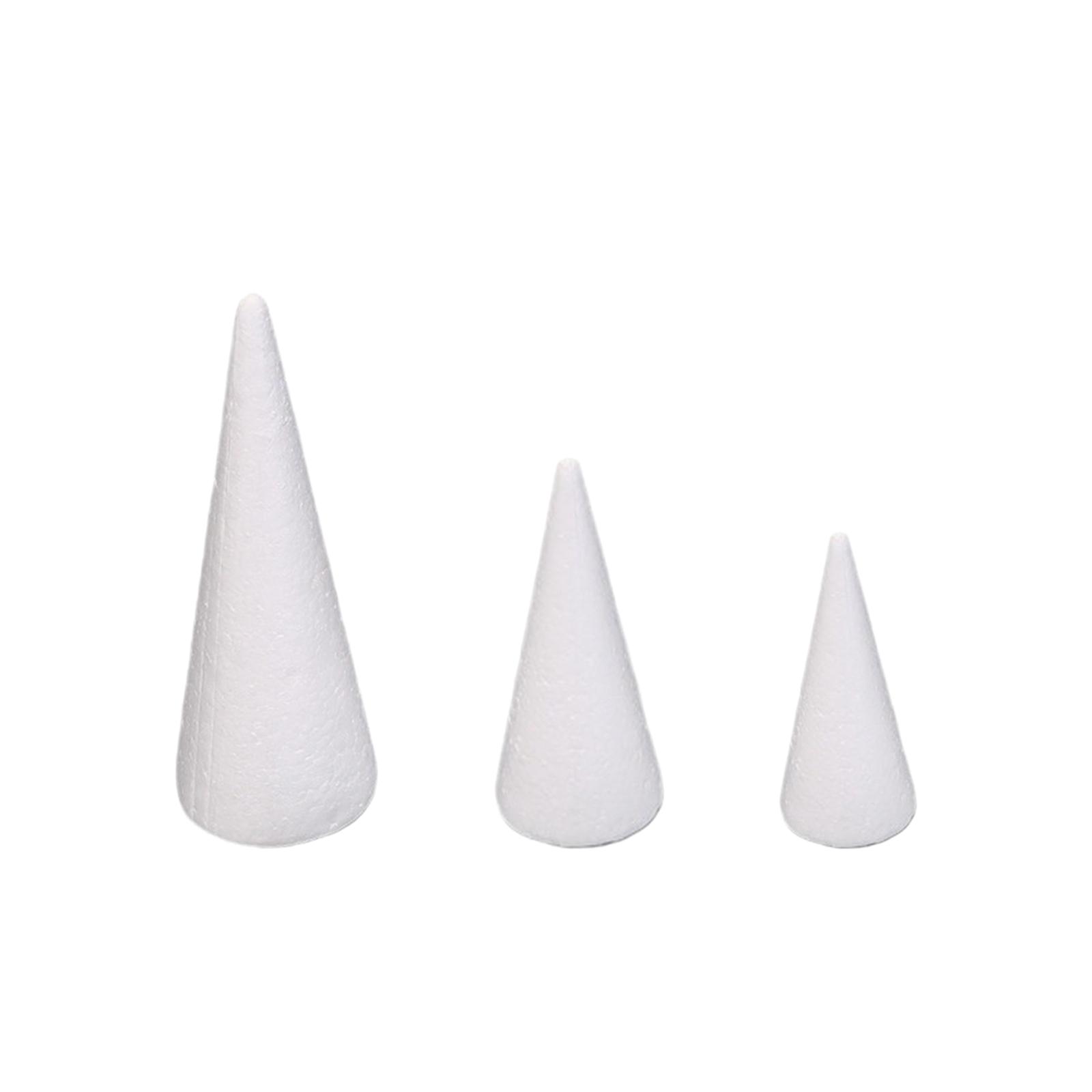 15Pcs Craft Foam Cones White P - Art Craft Christmas Tree ulasan dan harga