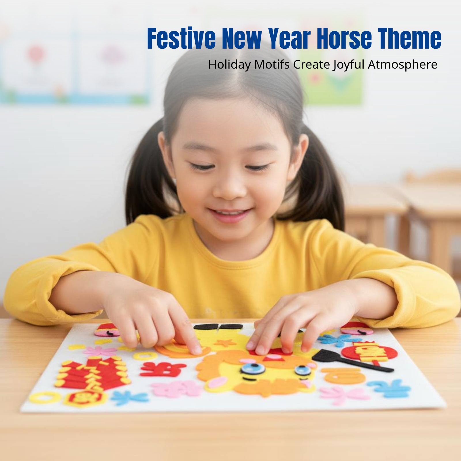 2026 New Year DIY Fabric Art S - Art Craft Horse ulasan dan harga