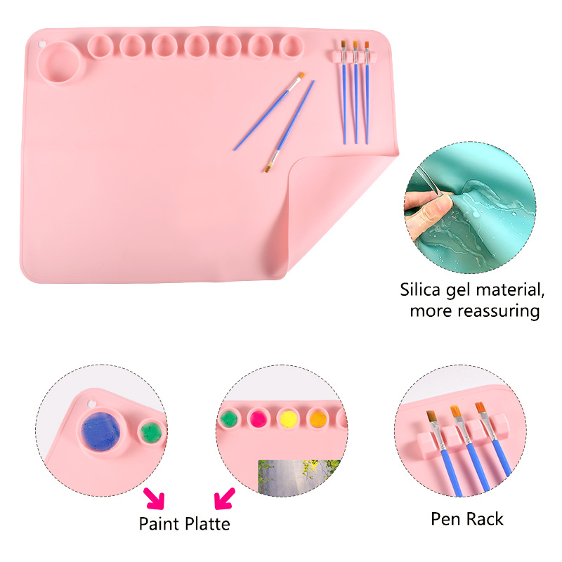 60X40cm Silicone Painting Mat  - Art Craft Board ulasan dan harga
