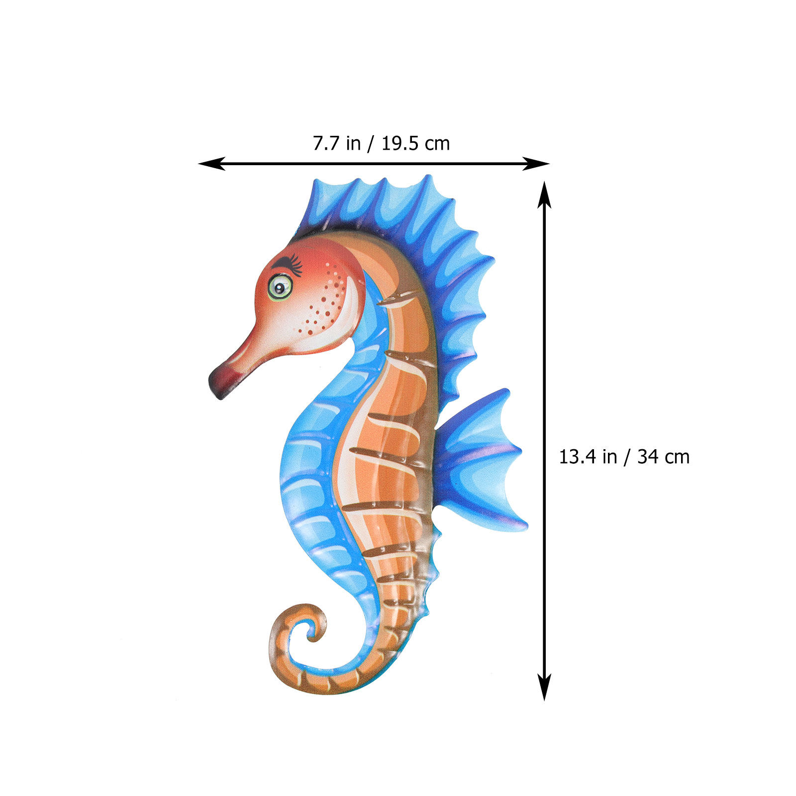 Premium Metal Sea Horse Wall H - Art Craft Horse ulasan dan harga