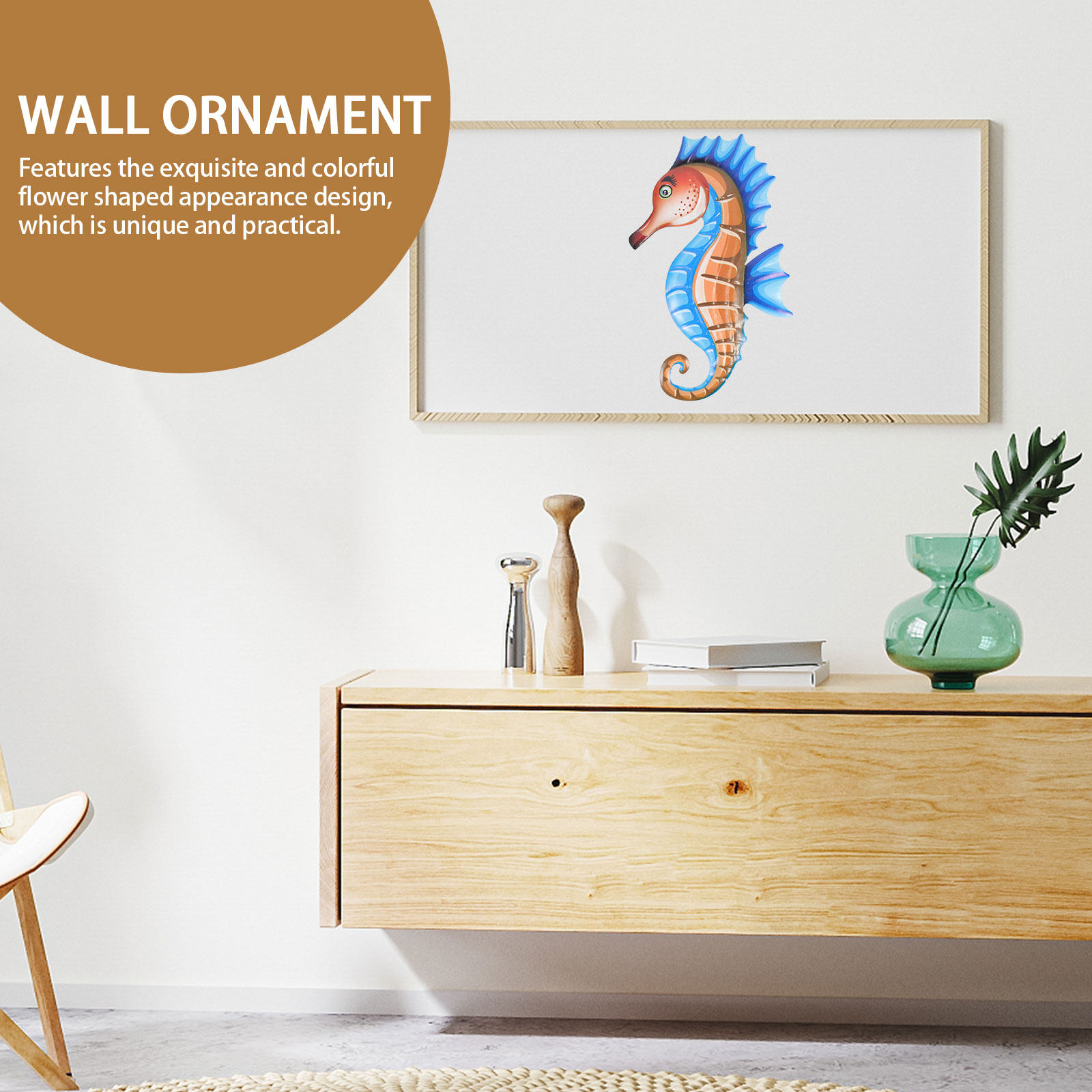Premium Metal Sea Horse Wall H - Art Craft Horse ulasan dan harga