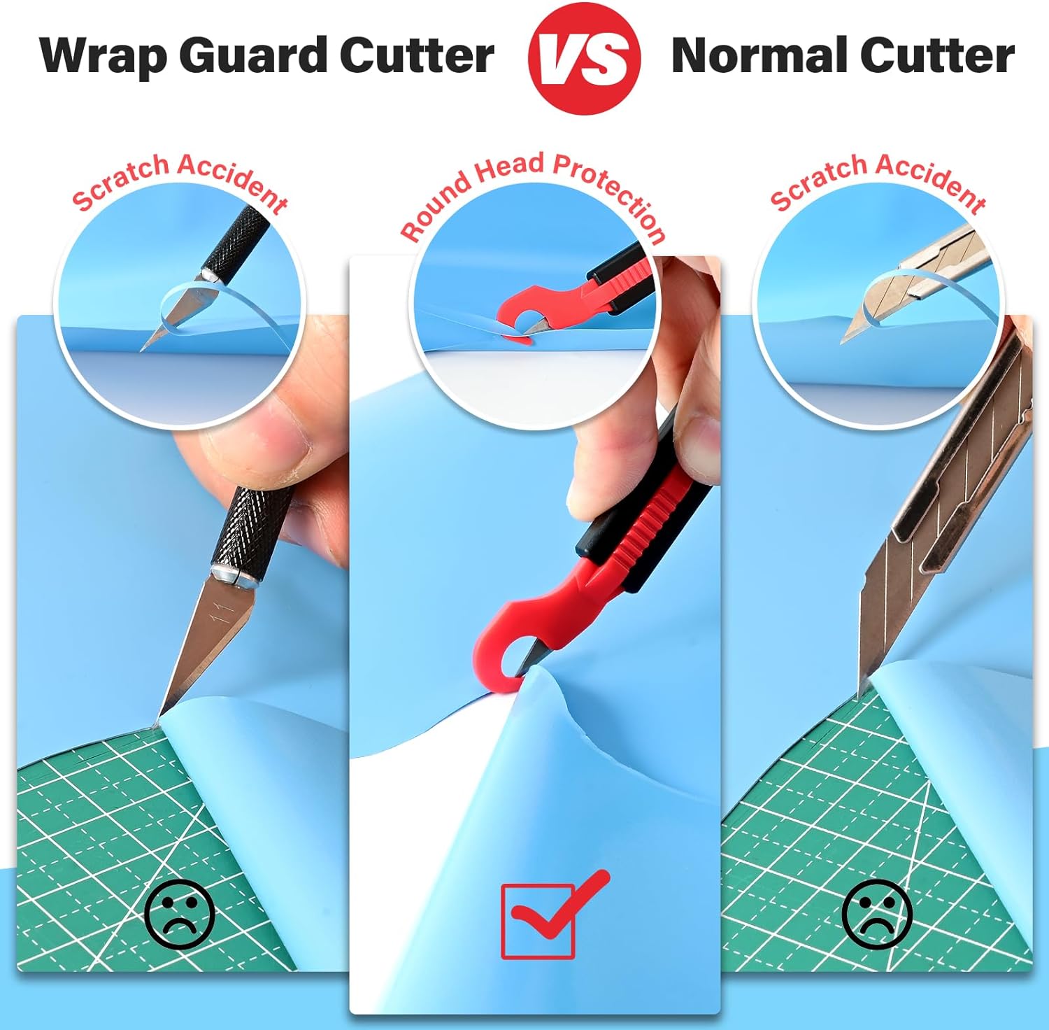 EHDIS 2pcs Safety Guard Cutter - Art Craft Knife ulasan dan harga