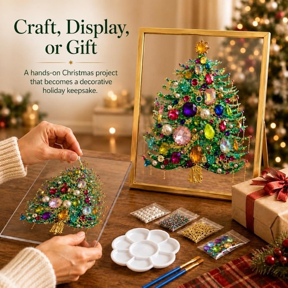 1 Set DIY Christmas Tree Art K - Art Craft Christmas Tree ulasan dan harga