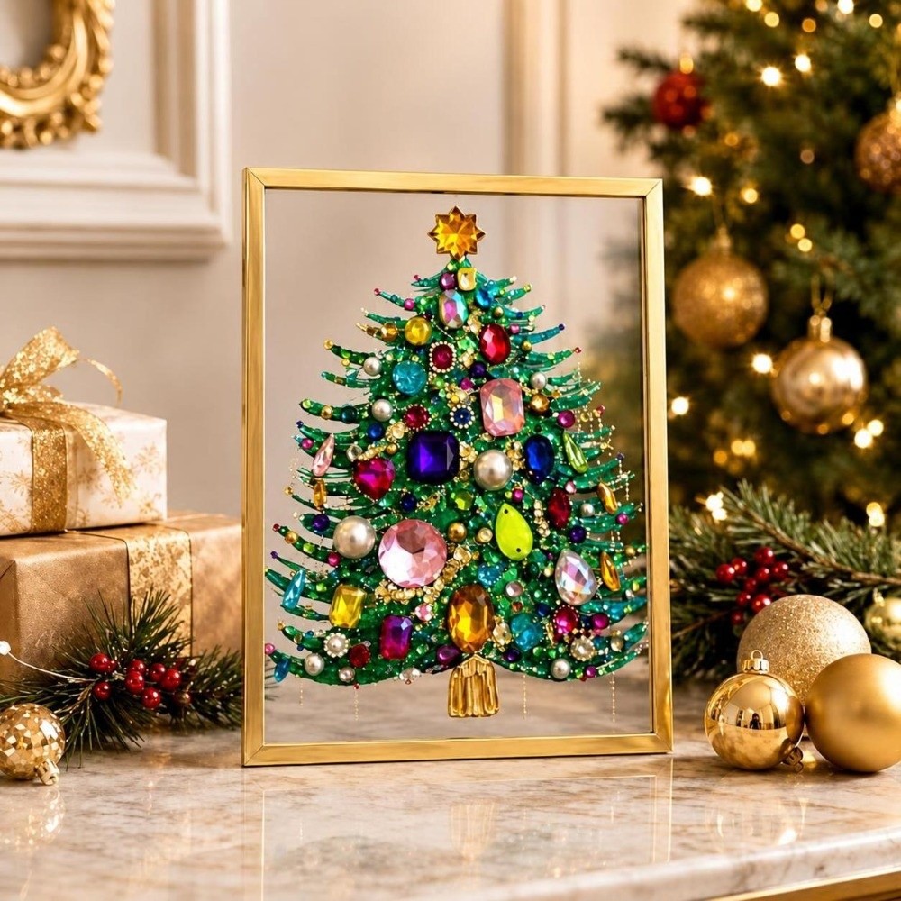 1 Set DIY Christmas Tree Art K - Art Craft Christmas Tree ulasan dan harga