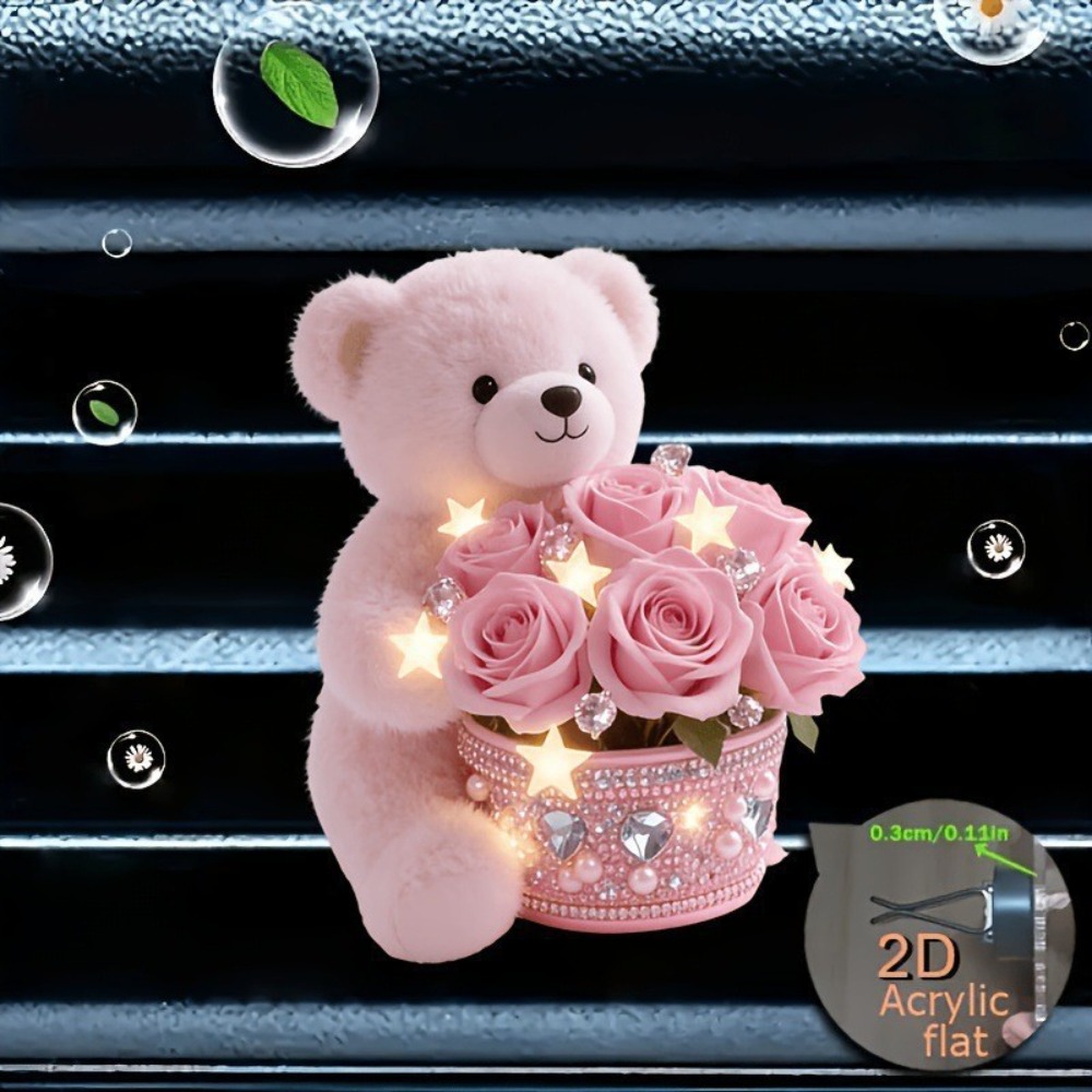 2D Flat Acrylic Car Vent Cute  - Art Craft Accessories ulasan dan harga