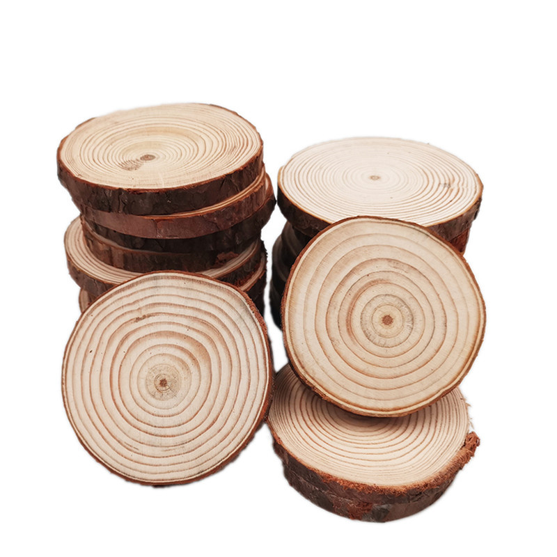 Unfinished Wood Slices Discs C - Art Craft Christmas Tree ulasan dan harga