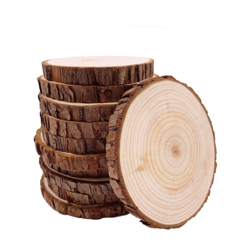 Unfinished Wood Slices Discs C - Art Craft Christmas Tree ulasan dan harga